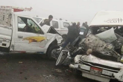 Một vụ tai nạn giao thông ở Ai Cập. (Nguồn: egypttoday)