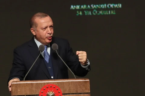 Tổng thống Thổ Nhĩ Kỳ Tayyip Erdogan. (Ảnh: THX/TTXVN)