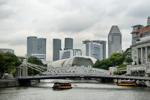 Một quận tài chính ở Singapore. (Ảnh: AFP/TTXVN)