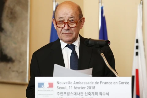 Ngoại trưởng Pháp Jean-Yves Le Drian. (Nguồn: Yonhap/TTXVN)