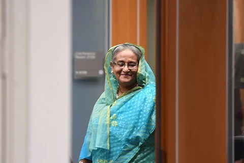 Thủ tướng Bangladesh Sheikh Hasina. (Ảnh: AFP/TTXVN)