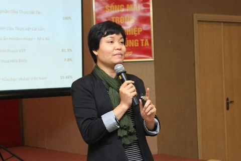 Bà Nguyễn Thị Thu Trang, Giám đốc Trung tâm WTO và Hội nhập thuộc Phòng Thương mại và Công nghiệp Việt Nam-VCCI. 