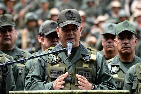 Bộ trưởng Quốc phòng Venezuela Vladimir Padrino Lopez. (Ảnh: AFP/TTXVN)
