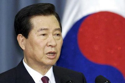Cựu Tổng thống Kim Dae-jung là một thành viên của nhóm cố vấn chuẩn bị cho hội nghị thượng đỉnh liên Triều. (Nguồn: Xinhuanet/Reuters)