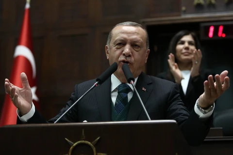 Tổng thống Thổ Nhĩ Kỳ Recep Tayyip Erdogan. (Ảnh: AFP/TTXVN)