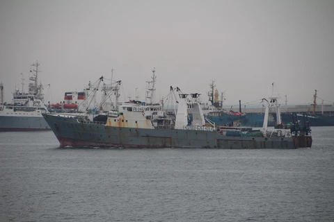 Một tàu cá của Hàn Quốc. (Ảnh: THX/TTXVN)