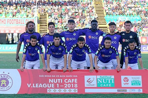 Các cầu thủ Câu lạc bộ Hà Nội. (Nguồn: vnleague) 