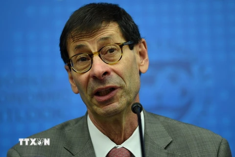 Cố vấn kinh tế kiêm Giám đốc Nghiên cứu của IMF Maurice Obstfeld. (Ảnh: AFP/TTXVN)