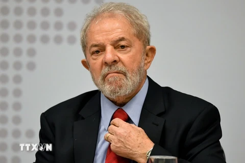 Cựu Tổng thống Brazil Luiz Inacio Lula da Silva. (Ảnh: AFP/TTXVN)