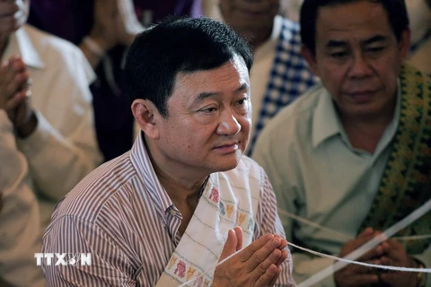 Cựu Thủ tướng Thái Lan Thaksin Shinawatra. (Ảnh: AFP/TTXVN)