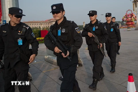 Cảnh sát Trung Quốc. (Ảnh: AFP/TTXVN)