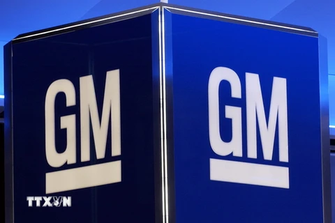 Biểu tượng của tập đoàn GM. (Ảnh: AFP/TTXVN) 