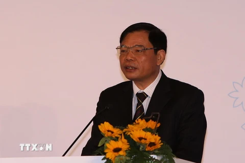 Bộ trưởng Bộ Nông nghiệp và Phát triển Nông thôn Nguyễn Xuân Cường. (Ảnh: Vũ Sinh/TTXVN)