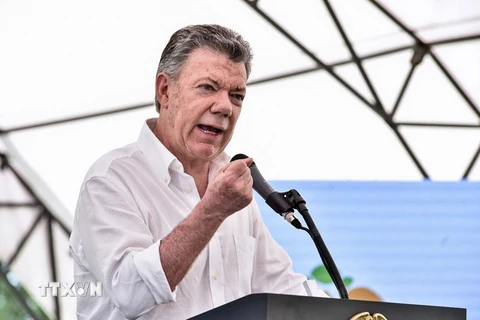 Tổng thống Colombia Juan Manuel Santos. (Ảnh: AFP/TTXVN)