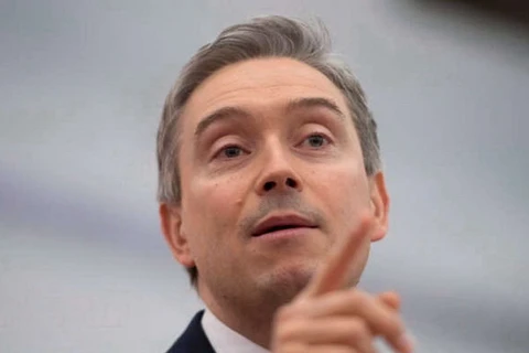 Bộ trưởng Thương mại quốc tế Canada François-Phillippe Champagne. (Nguồn: Canadian Press)