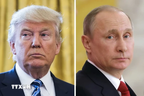 Tổng thống Mỹ Donald Trump và Tổng thống Nga Vladimir Putin. (Ảnh: EPA/TTXVN)