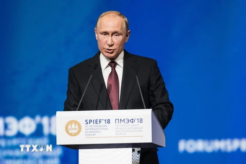 Tổng thống Nga Vladimir Putin. (Ảnh: THX/TTXVN)