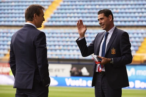 Fernando Hierro thay thế Lopetegui. (Nguồn: Getty Images)