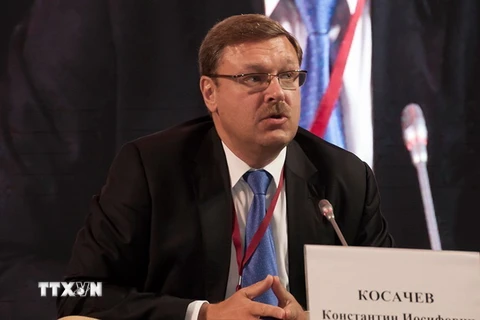 Chủ tịch Ủy ban Đối ngoại Thượng viện Nga Konstantin Kosachev. (Ảnh: Sputnik/TTXVN)