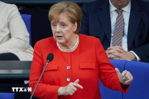 Thủ tướng Đức Angela Merkel. (Ảnh: EFE-EPA/TTXVN)