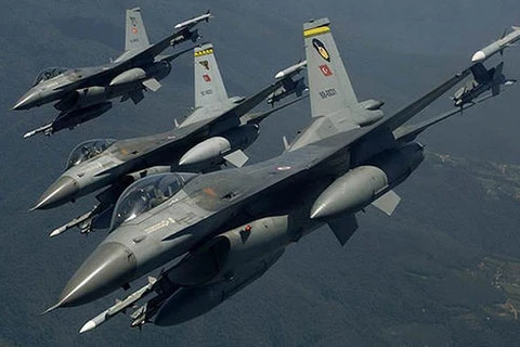 Một cuộc không kích của quân đội Thổ Nhĩ Kỳ. (Nguồn: hurriyetdailynews)