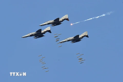 Máy bay KF-16 của Hàn Quốc. (Ảnh: AFP/TTXVN)