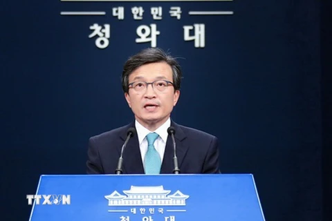 người phát ngôn của Phủ Tổng thống Hàn Quốc Kim Eui-kyeom. (Nguồn: koreaherald)