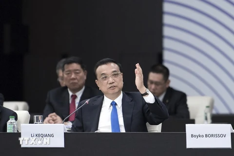 Thủ tướng Trung Quốc Lý Khắc Cường phát biểu tại hội nghị. (Ảnh: THX/TTXVN) 