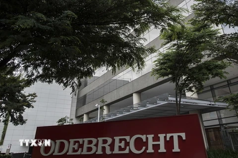 Trụ sở tập đoàn Odebrecht tại Sao Paulo của Brazil. (Ảnh: AFP/TTXVN)