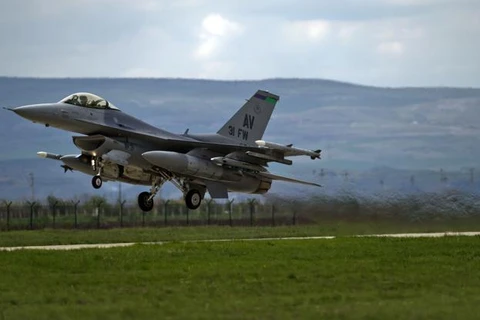 Máy bay chiến đấu F-16 cho Mỹ chế tạo. (Nguồn: AP)