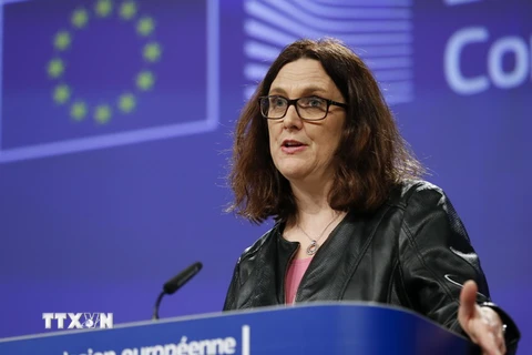 Ủy viên châu Âu phụ trách vấn đề thương mại Cecilia Malmstrom. (Nguồn: TTXVN)
