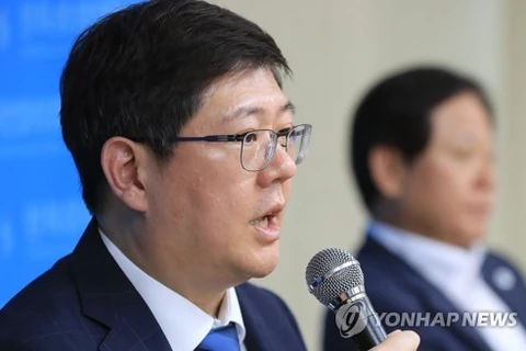 Chủ tịch Hội đồng Hòa giải và Hợp tác Hàn Quốc (KCRC) Kim Hong-gul phát biểu tại cuộc họp họp báo ở Seoul ngày 22/7. (Nguồn: Yonhap) 