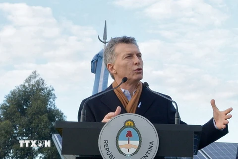 Tổng thống Argentina Mauricio Macri. (Nguồn: AFP/TTXVN)