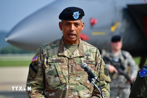 Tư lệnh các Lực lượng Mỹ tại Hàn Quốc (USFK) Tướng Vincent Brooks. (Nguồn: AFP/TTXVN)