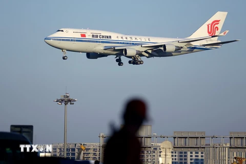 Máy bay của Hãng hàng không Air China. (Nguồn: AFP/TTXVN)
