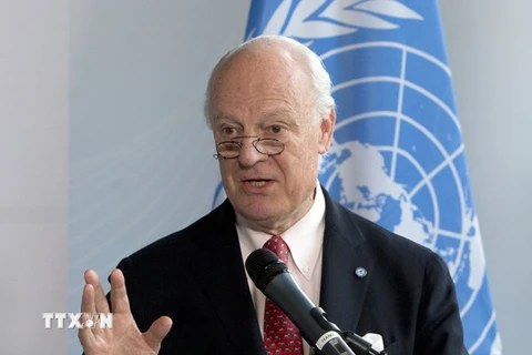 Đặc phái viên của Tổng thư ký Liên hợp quốc về Syria Staffan de Mistura. (Ảnh: AFP/TTXVN)