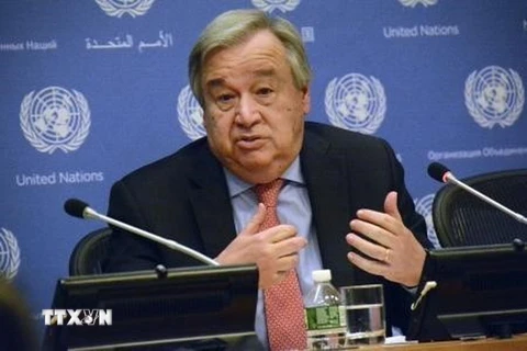 Tổng thư ký Liên hợp quốc Antonio Guterres. (Ảnh: Kyodo/TTXVN)