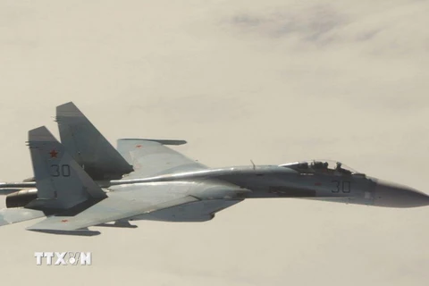 Máy bay Su-27 của Không lực Liên bang Nga. (Ảnh: AP/TTXVN)