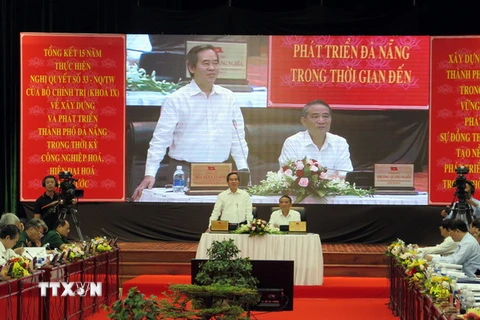 Ông Nguyễn Văn Bình phát biểu tại hội thảo. (Ảnh: Nguyễn Sơn/TTXVN)