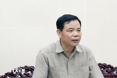 Bộ trưởng Bộ Nông nghiệp và Phát triển Nông thôn, Trưởng ban Chỉ đạo Trung ương về phòng chống thiên tai Nguyễn Xuân Cường. (Ảnh: TTXVN)