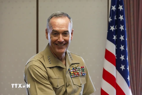 Chủ tịch Hội đồng Tham mưu trưởng liên quân Mỹ, Tướng Joseph Dunford. (Ảnh: AFP/TTXVN)