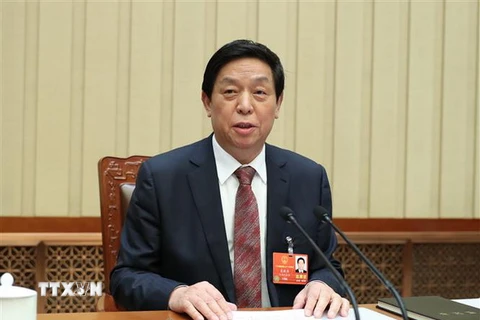 Chủ tịch Quốc hội Trung Quốc Lật Chiến Thư. (Ảnh: THX/TTXVN)