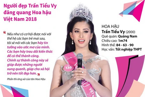 [Infographics] Người đẹp Trần Tiểu Vy đăng quang Hoa hậu Việt Nam 2018