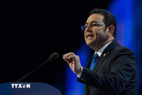 Tổng thống Guatemala Jimmy Morales. (Ảnh: AFP/TTXVN)