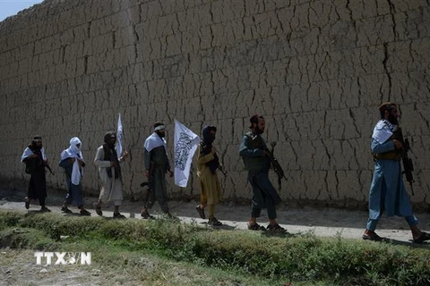 Các tay súng Taliban tại Jalalabad, Afghanistan. (Ảnh: AFP/TTXVN)
