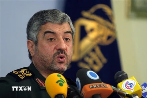 Thiếu tướng Mohammad Ali Jafari, Tư lệnh Lực lượng Vệ binh Cách mạng Hồi giáo Iran. (Ảnh: AFP/TTXVN)