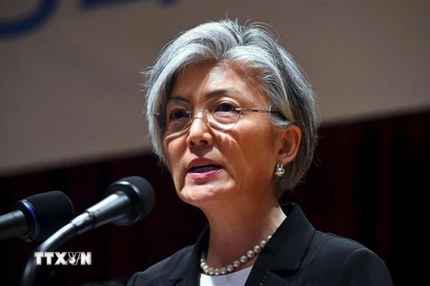 Ngoại trưởng Hàn Quốc Kang Kyung-Wha. (Ảnh: AFP/TTXVN) 