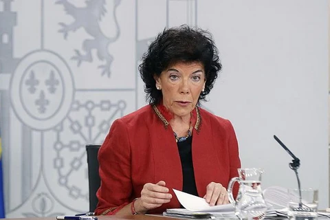 Người phát ngôn chính phủ Tây Ban Nha Isabel Celaa. (Nguồn: euronews)