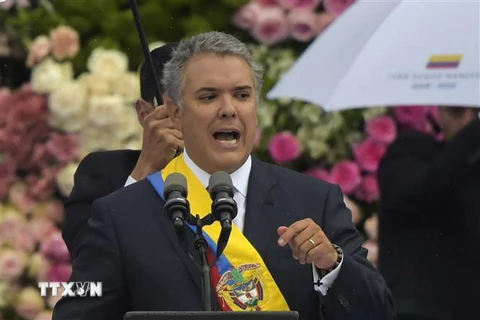 Tổng thống Colombia Ivan Duque. (Ảnh: AFP/TTXVN)