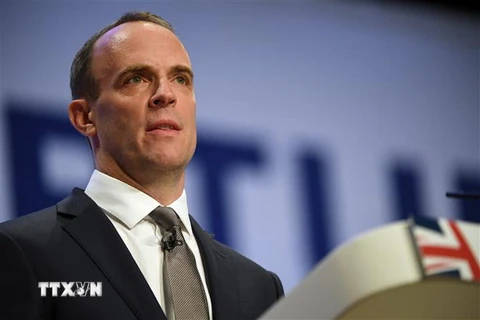 Bộ trưởng phụ trách vấn đề Brexit của Anh Dominic Raab. (Ảnh: AFP/TTXVN)